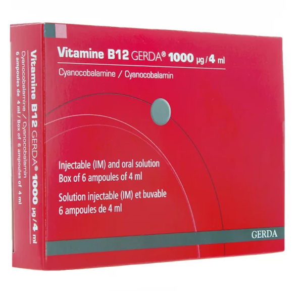 VIT B12 ® Vitamine b12 1mg (préparation en gélules uniquement)